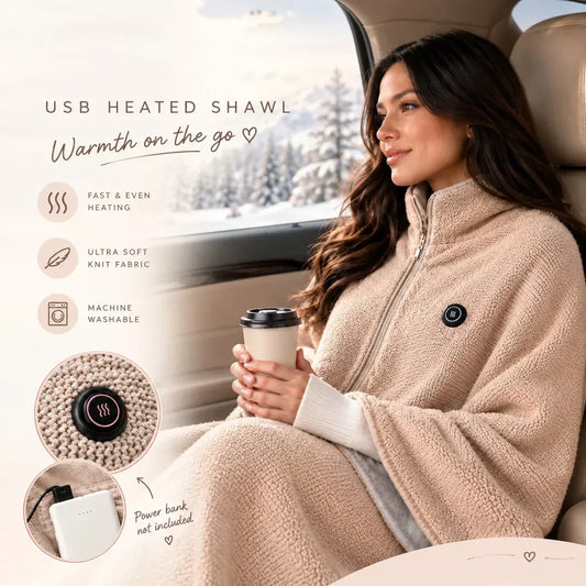 🔥 Portable Electric Heated Blanket & Shawl