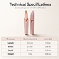 ⏳Time-Limited Special⏰Electric Eyebrow Trimmer Pen with LED Light – USB Rechargeable Precision Hair Remover