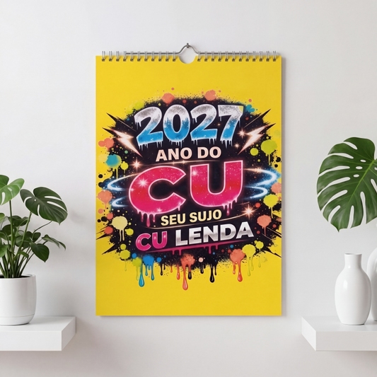 💥Early Bird Sale — 49% OFF🎁2027 Year of the Cu*t Wall Calendar – Bold Graffiti Humor Calendar📆🌟