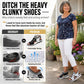 📢📢50% OFF !! ⏰Women Fly-Knit Peep-Toe Platform Wedge Sandals, Breathable Arch Support Cushioned Slip-On Summer Beach Holiday Shoes