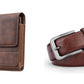 ⚡Big Discount | Waist Belt Cell Phone Pouch 📱 Multi-Pocket Leather Holster with Card Holder