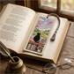 🐈📚Seasonal Cat Cross Stitch Bookmark – Cozy Reading Companion