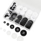 160 pcs Buttons for Crafts Buttons(White & Black)