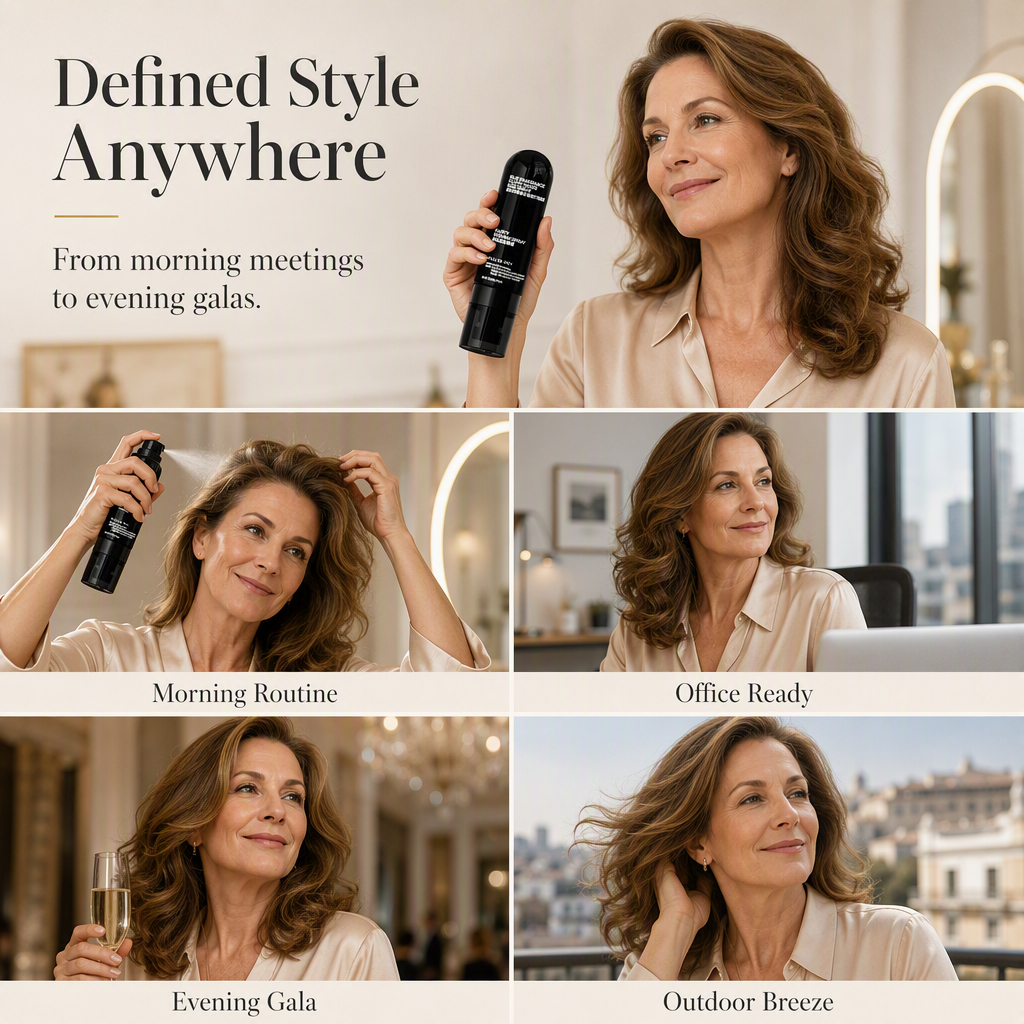 Fluffy Hair Shaping Spray Long Lasting Volumizing Mist with Peach Fragrance