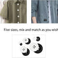 160 pcs Buttons for Crafts Buttons(White & Black)