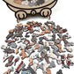 🎁🧩135-Piece Morandi-Colored Cat Shaped Wooden Jigsaw Puzzle