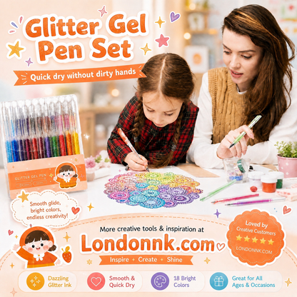 🔥LAST DAY SALE ONLY $9.99!!✨50K+ SOLD!🎁Glitter Gel Pen Set