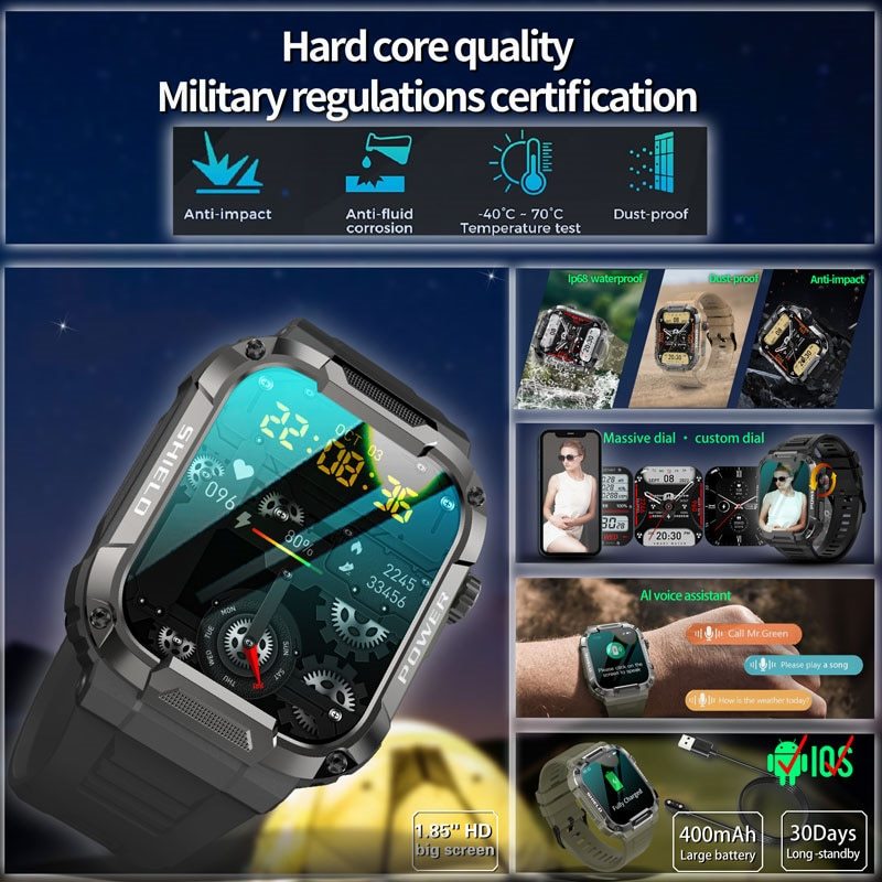 Neue -"Perfektionistische Militär-Smartwatch