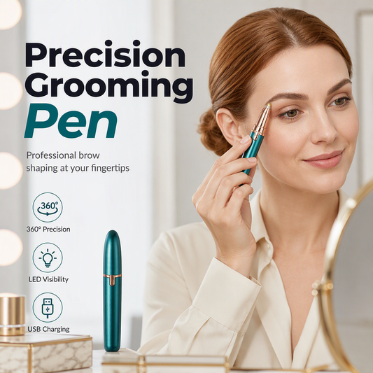 ⏳Time-Limited Special⏰Electric Eyebrow Trimmer Pen with LED Light – USB Rechargeable Precision Hair Remover