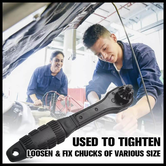 Klucz zapadkowy z uchwytem wiertarskim 2 w 1