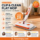 🔥Limited Time 51% OFF！Maximal Cleaning Power！Multi-Functional Hands-Free Clip Flat Mop