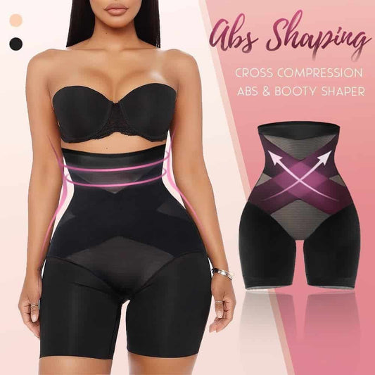 🔥Neuer Cross Compression Abs & Booty Shaper mit hoher Taille