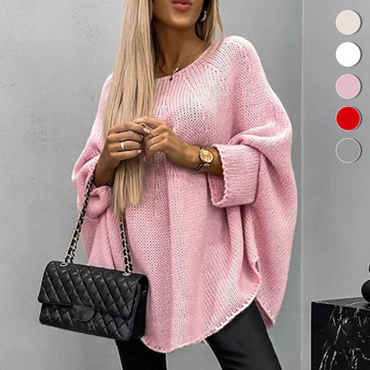 54%Rabatte💥 Eleganter gestrickter Cape-Pullover für Damen