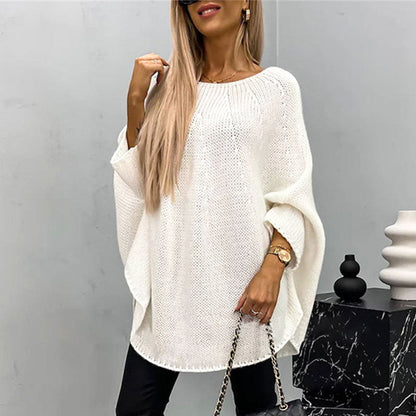 54%Rabatte💥 Eleganter gestrickter Cape-Pullover für Damen