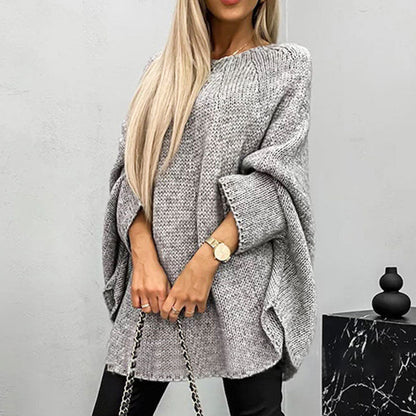 54%Rabatte💥 Eleganter gestrickter Cape-Pullover für Damen