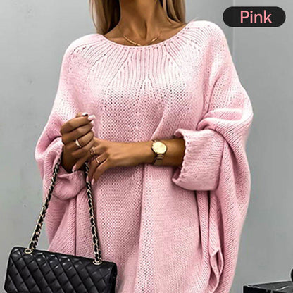 54%Rabatte💥 Eleganter gestrickter Cape-Pullover für Damen