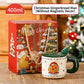 Christmas Ceramic Mug Set with Magnetic Decor