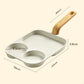 🍳 3-Compartment Non-Stick Pan – Cook 3 Foods at Once