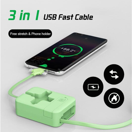 4-in-1-Datenkabel Telefonständer USB-Kabel