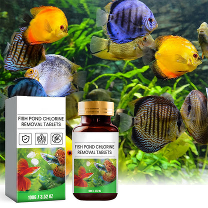 Chlorine Removal Tablets – Instantly neutralizes chlorine, crystal clear water. Safe for fish & plants. A pond essential! 💧✨