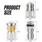 ⏳Time-Limited Special ⏰ Rotary High-Pressure Sewer Jetting Nozzle – Forward & Rear Jets, Stainless Steel, 1/4" & 3/8" Options 🛠️