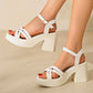 💥Hot Sale✨Women’s Open Toe High Chunky Heel Sandals