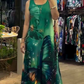 🌿Women’s Loose Printed Sleeveless Maxi Dress💕