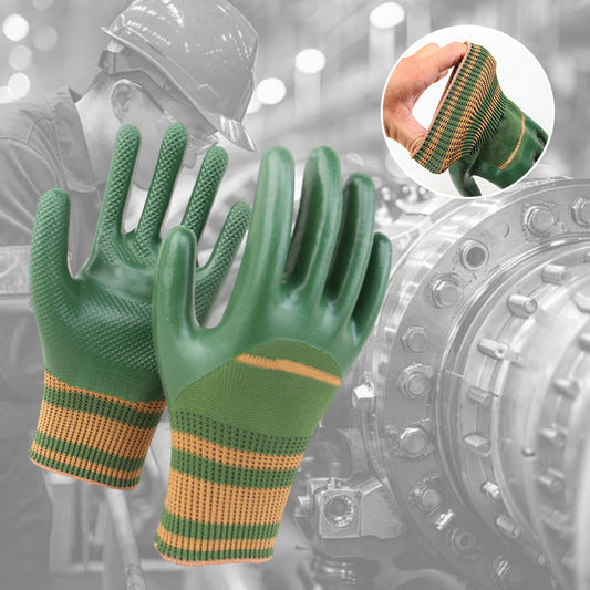 💥 49% OFF🎁 Rubber Coated Work Gloves with Knit Wrist Cuff