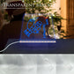 🌈 LED Light-Up Message Board – Erasable Drawing & Writing Night Light