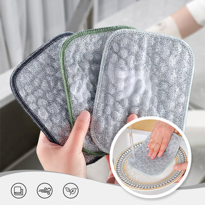 🔥3pcs Double-Side Scratch-Free Wire Dishcloth
