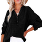 ⏳Begrenzte Zeit 50% Rabatt💥2025 Neue lässige Langarm-Mesh-Bluse mit Knopfverschluss für Damen