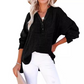 ⏳Begrenzte Zeit 50% Rabatt💥2025 Neue lässige Langarm-Mesh-Bluse mit Knopfverschluss für Damen
