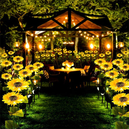 🌻Sunflower Solar Garden Lights, Auto On/Off Long Lasting IP65 Waterproof LED Stake Lights for Patio Yard Pathway Decoration ✨