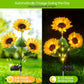 🌻Sunflower Solar Garden Lights, Auto On/Off Long Lasting IP65 Waterproof LED Stake Lights for Patio Yard Pathway Decoration ✨