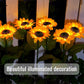 🌻Sunflower Solar Garden Lights, Auto On/Off Long Lasting IP65 Waterproof LED Stake Lights for Patio Yard Pathway Decoration ✨