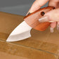 🔥🔪Mini Pocket Holzmesser Küchenmesser Obstmesser Outdoor-Zerlegemesser Tragbarer Alltagsbegleiter (Holzfisch-Design)