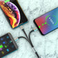 3 in 1 multifunktionales, einziehbares Ladekabel