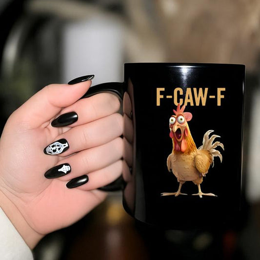 🏆LETZTER TAG VERKAUF 50% RABATT⚡F-Caw-F Lustige Hühner Tasse