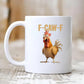 🏆LETZTER TAG VERKAUF 50% RABATT⚡F-Caw-F Lustige Hühner Tasse