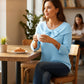 Damen-Strickpullover mit Schleife