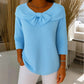 Damen-Strickpullover mit Schleife