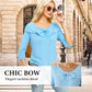 Damen-Strickpullover mit Schleife