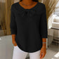 Damen-Strickpullover mit Schleife