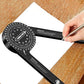 ⏳🔥LIMITED-TIME 50% OFF! ⏰📏 Precision Aluminum Protractor‑Miter Saw Angle Finder Gauge, 360 Degree Angle Measuring Tool, Anodized Aluminum Protractor for Woodworking, Carpentry & DIY Cutting Projects
