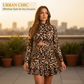 🐆 👚Women's Leopard Print Ruched Mini Dress🔥🔥