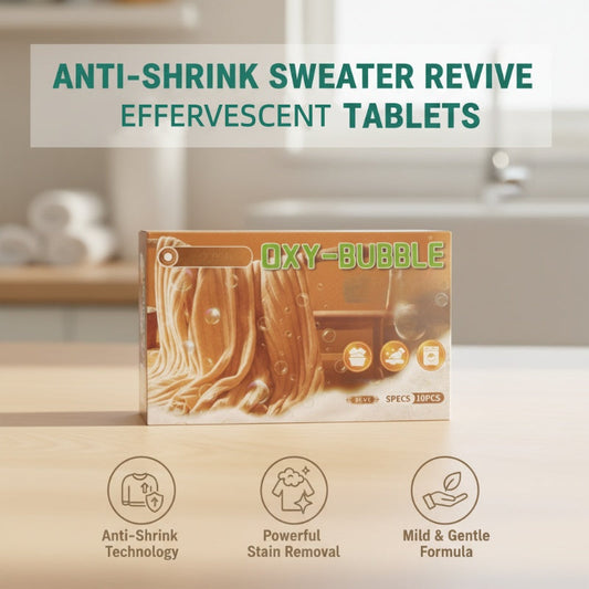 Tabletki Sweater Revive – zapobiegają kurczeniu się, przywracają miękkość i są bezpieczne dla kolorów 🧺