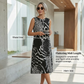 🎁New arrival 49% OFF💥Women's Leopard Print Sleeveless Midi Dress