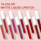 💝 10 szt. matowego, wodoodpornego, długotrwałego błyszczyka do ust 💄✨💋