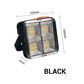 Solar Rechargeable LED Work Light - 288 Super Bright 5730 Beads Floodlight, USB & Type-C Charging, 5 Lighting Modes, IP66 Waterproof, Magnetic, SOS Emergency Signal, Adjustable Stand, Portable Light for Camping, Car Repairs