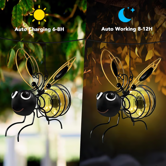 🐝Zewnętrzna solarna lampa wisząca Bee